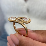 Diamond Statement Fashion Ring 1 ct TCW, Yellow Gold 14K