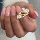 Diamond Statement Fashion Ring 1 ct TCW, Yellow Gold 14K