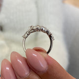 Diamond Wrap Ring 1.48 Carat White Gold 14K