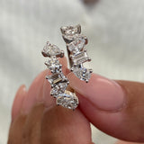 Diamond Wrap Ring 1.48 Carat White Gold 14K