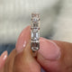 Diamond 5 Stone Ring 1.09 Carat White Gold 14K