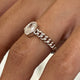 Diamond Solitaire Ring 0.52 Carat White Gold 14K