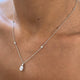 Diamond Pendant Necklace 1.23 ct White Gold