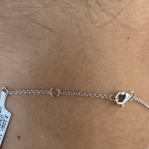 Diamond Pendant Necklace 1.37 Carat White Gold 14K