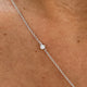 Diamond Pendant Necklace 1.37 Carat White Gold 14K