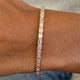 Diamond Bangle Bracelet 1.90 Carat Rose Gold 14K
