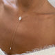Diamond Lariat Necklace 1 ct Rose Gold
