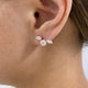 Diamond Stud Earrings 2.1 ct Rose Gold