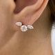 Diamond Stud Earrings 2.1 ct Rose Gold