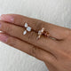 Diamond Stud Earrings 2.1 ct Rose Gold
