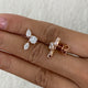 Diamond Stud Earrings 2.1 ct Rose Gold
