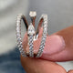 Diamond Statement Ring 1.52 Carat White Gold 14K