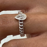 Diamond Solitaire Ring 0.50 Carat White Gold 14K