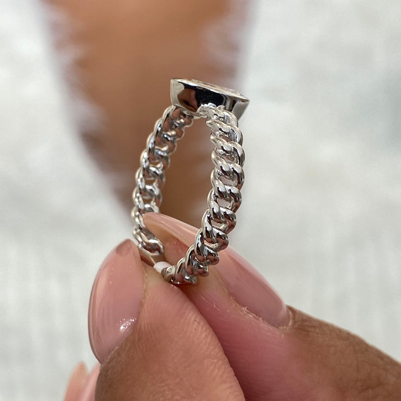 Diamond Solitaire Ring 0.50 Carat White Gold 14K