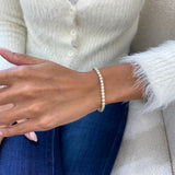 Diamond Tennis Bracelet 8.13 Carat Yellow Gold 14K