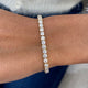 Diamond Tennis Bracelet 8.13 Carat Yellow Gold 14K