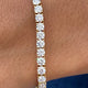 Diamond Tennis Bracelet 8.13 Carat Yellow Gold 14K