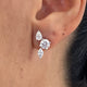 Diamond Stud Earrings 2.14 Carat White Gold 14K