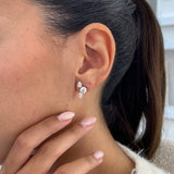 Diamond Stud Earrings 2.14 Carat White Gold 14K