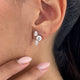 Diamond Stud Earrings 2.14 Carat White Gold 14K