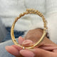 Diamond Bangle Bracelet 3.58 Carat Yellow Gold 14K