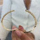 Diamond Bangle Bracelet 3.58 Carat Yellow Gold 14K
