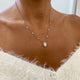 Diamond Chain Necklace 0.89 Carat White Gold 14K