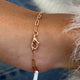 Diamond Link Bracelet 1.7 ct Rose Gold