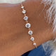 Diamond Chain Bracelet 1.01 Carat Rose Gold 14K