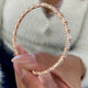 Diamond Bangle Bracelet 5.88 Carat Rose Gold 14K