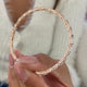 Diamond Bangle Bracelet 5.88 Carat Rose Gold 14K