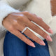 Diamond Stackable Ring 1.12 Carat White Gold 14K