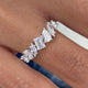 Diamond Stackable Ring 1.12 Carat White Gold 14K