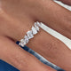 Diamond Stackable Ring 1.12 Carat White Gold 14K