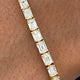 Diamond Tennis Bracelet 5.56 Carat Yellow Gold 18K