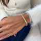 Diamond Tennis Bracelet 8.27 Carat Yellow Gold 18K