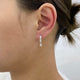 Diamond Dangle Earrings 1.3 ct White Gold