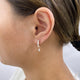 Diamond Dangle Earrings 1.3 ct Rose Gold
