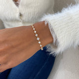 Links Round Diamond Bracelet 1.79 ct TCW , Yellow Gold 14K