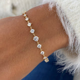 Diamond Link Bracelet 1.8 ct Yellow Gold