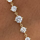 Links Round Diamond Bracelet 1.79 ct TCW , Yellow Gold 14K