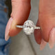 DN7870 Engagement Ring 1.50 carat, 18K gold