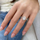 DN7870 Engagement Ring 1.50 carat, 18K gold