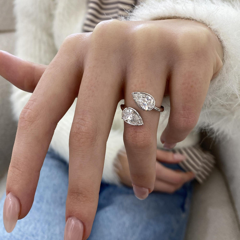 Orren Diamond Engagement 2.2 Ring White Gold