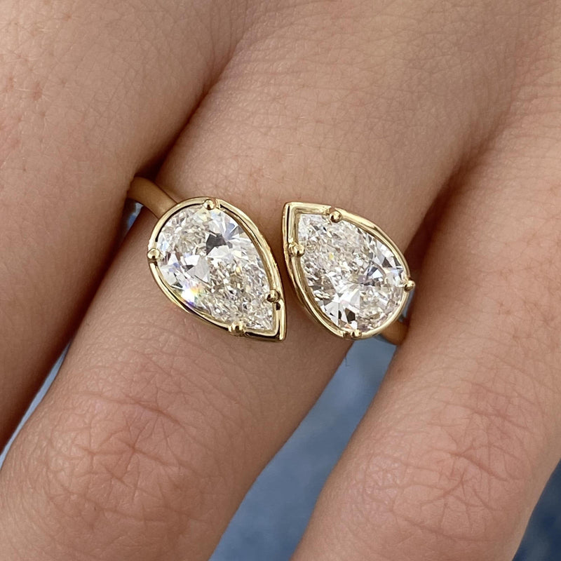 Veyra Diamond Engagement 2.1 Ring Yellow Gold 18k