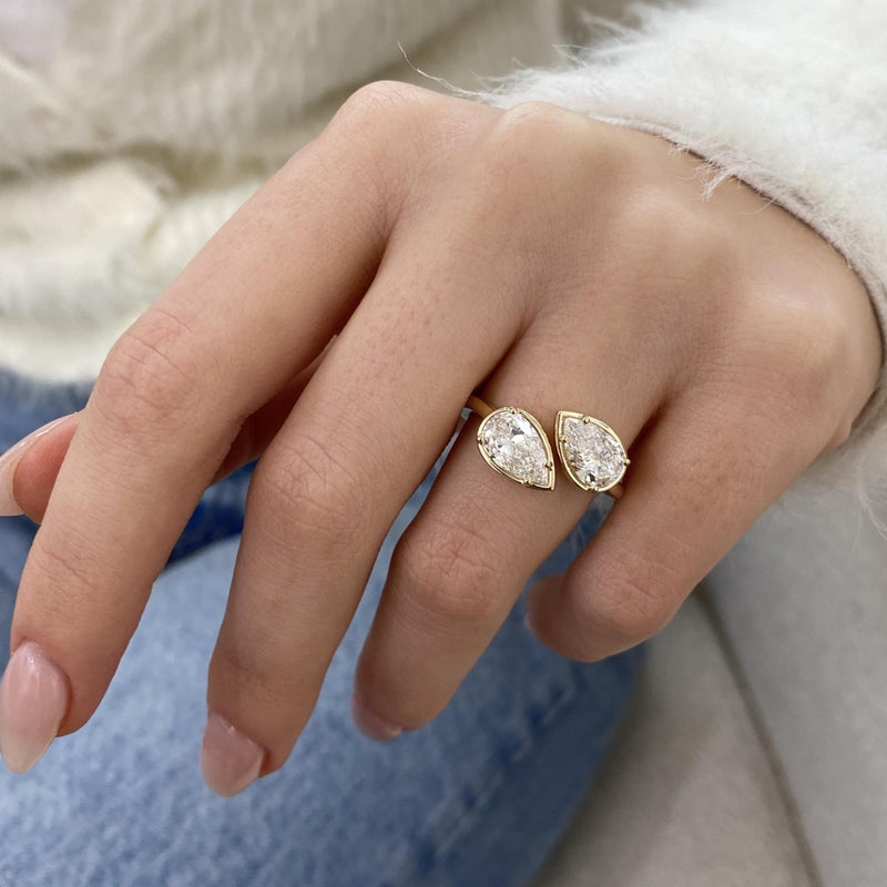 Veyra Diamond Engagement 2.1 Ring Yellow Gold