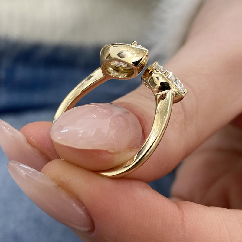 Veyra Diamond Engagement 2.1 Ring Yellow Gold