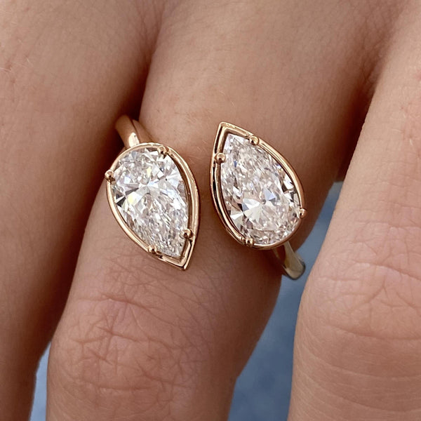 Arden Diamond Engagement 2.1 Ring Rose Gold 18k