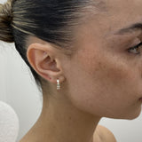 Diamond Hoop Earrings 1.25 ct Yellow Gold