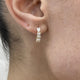 Diamond Hoop Earrings 1.2 ct Yellow Gold